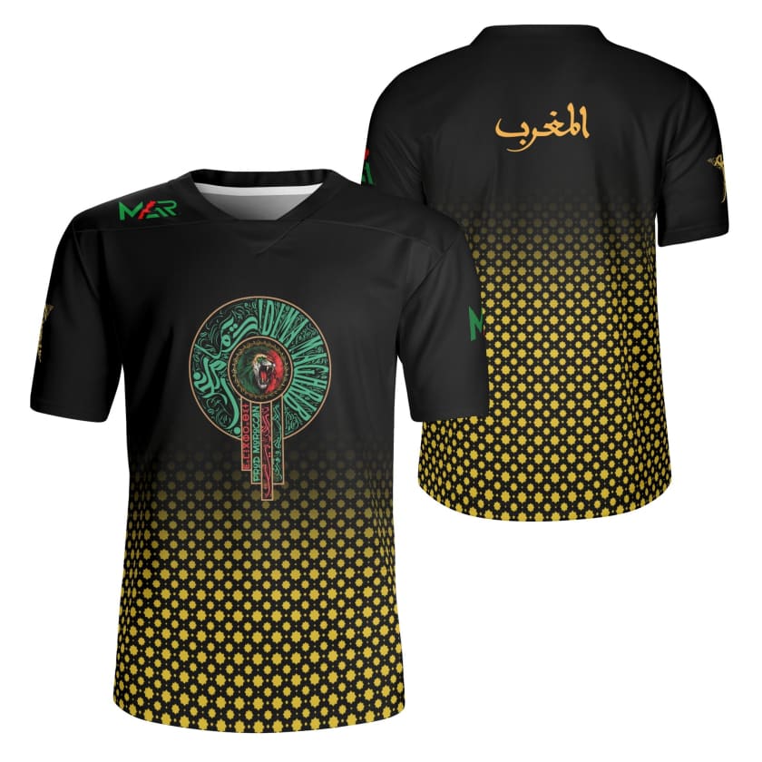 Maillot Maroc logo MAR design by Maroco