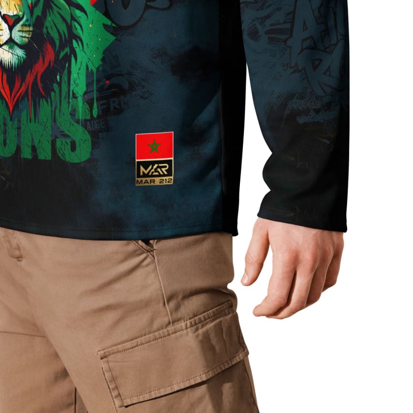 Maillot Maroc longue manche Lion Atlas
