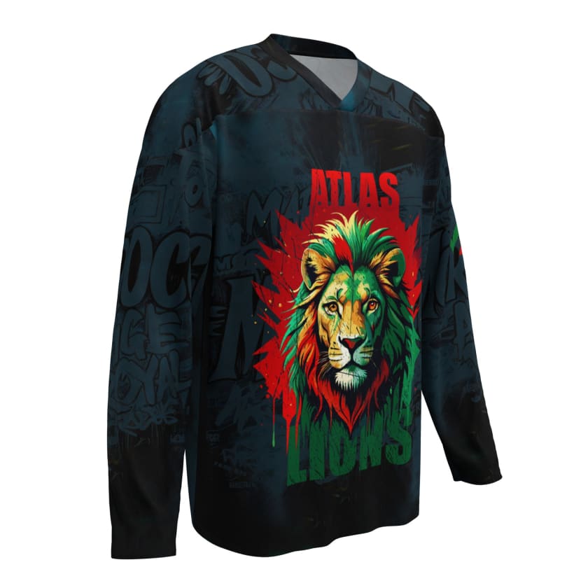 Maillot Maroc longue manche Lion Atlas