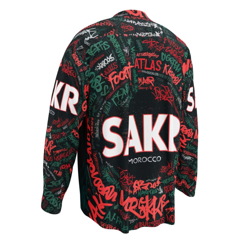 Maillot maroc manches longues SAKR Aigle Royal MAR212