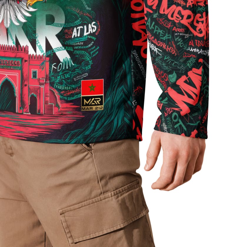 Maillot maroc manches longues SAKR Aigle Royal MAR212