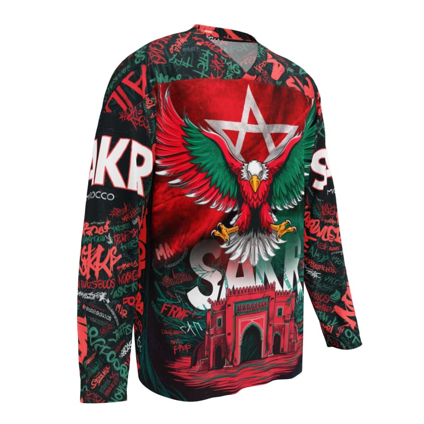 Maillot maroc manches longues SAKR Aigle Royal MAR212