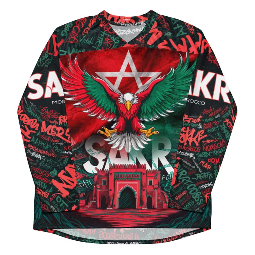 Maillot maroc manches longues SAKR Aigle Royal MAR212