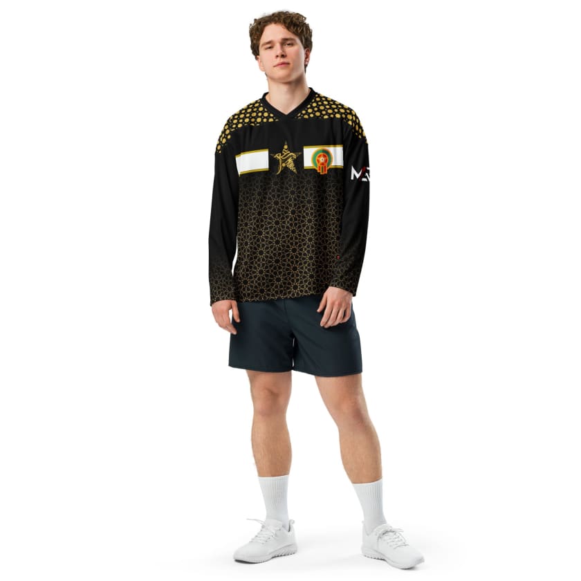 Maillot maroc noir manches longues