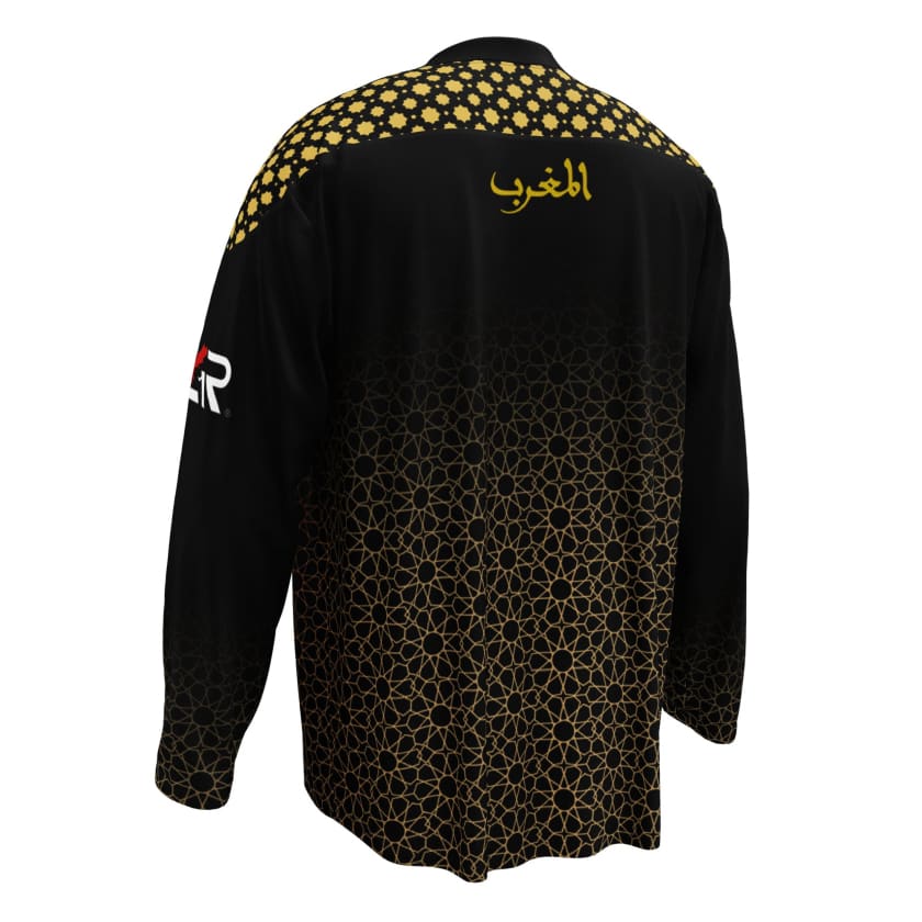 Maillot maroc noir manches longues