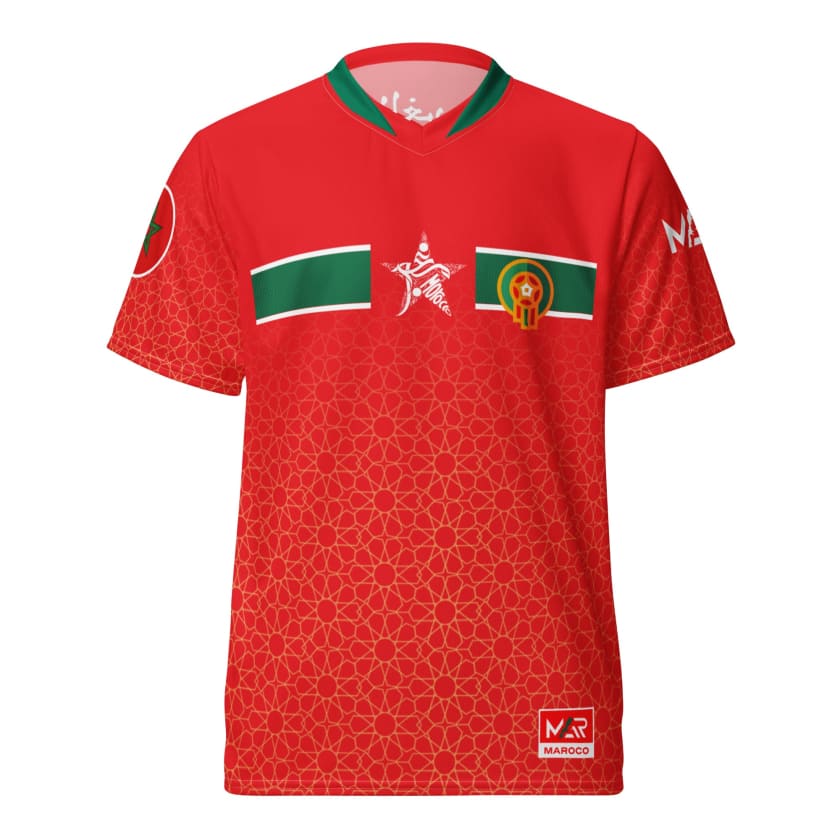 Maillot Maroc Rouge FragZellige unisexe
