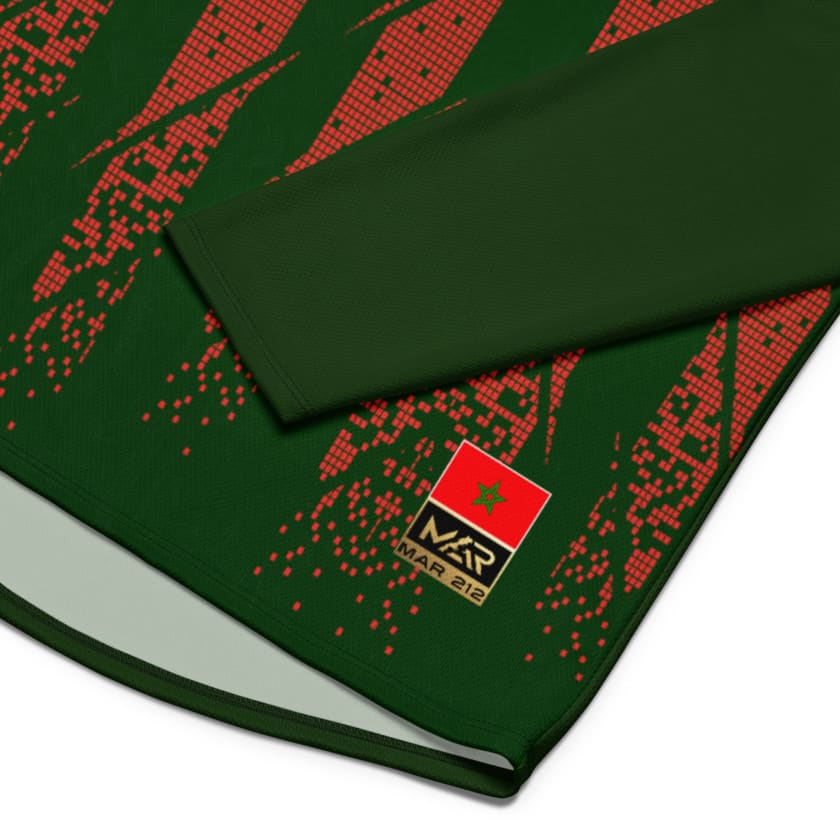 Maillot maroc vert manches longues