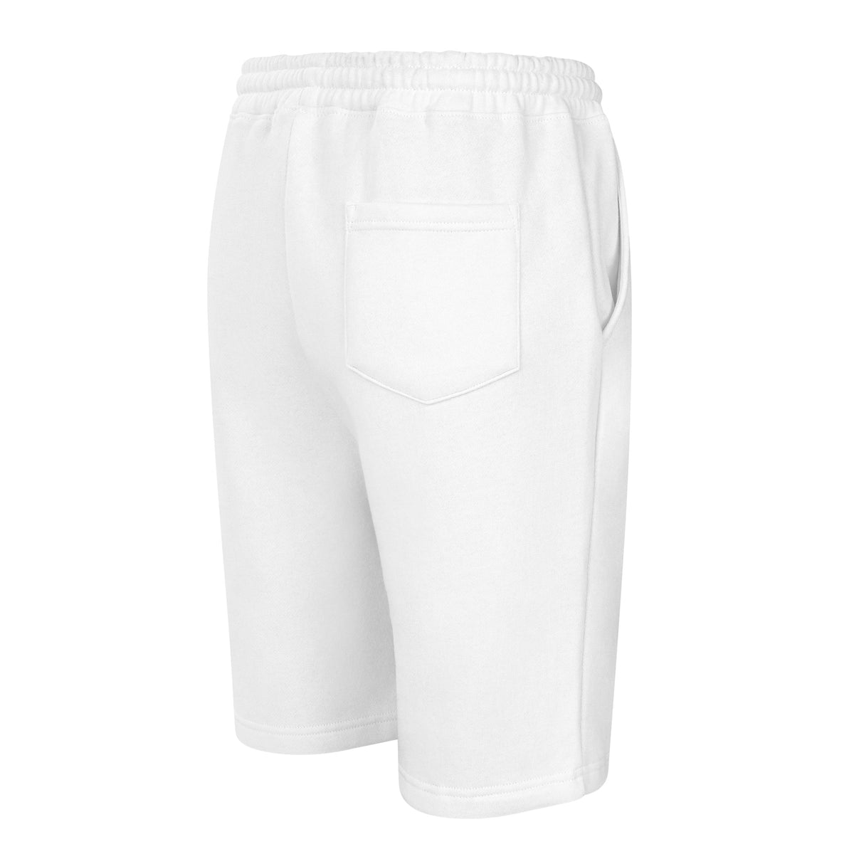 Short MAR brodé en molleton blanc