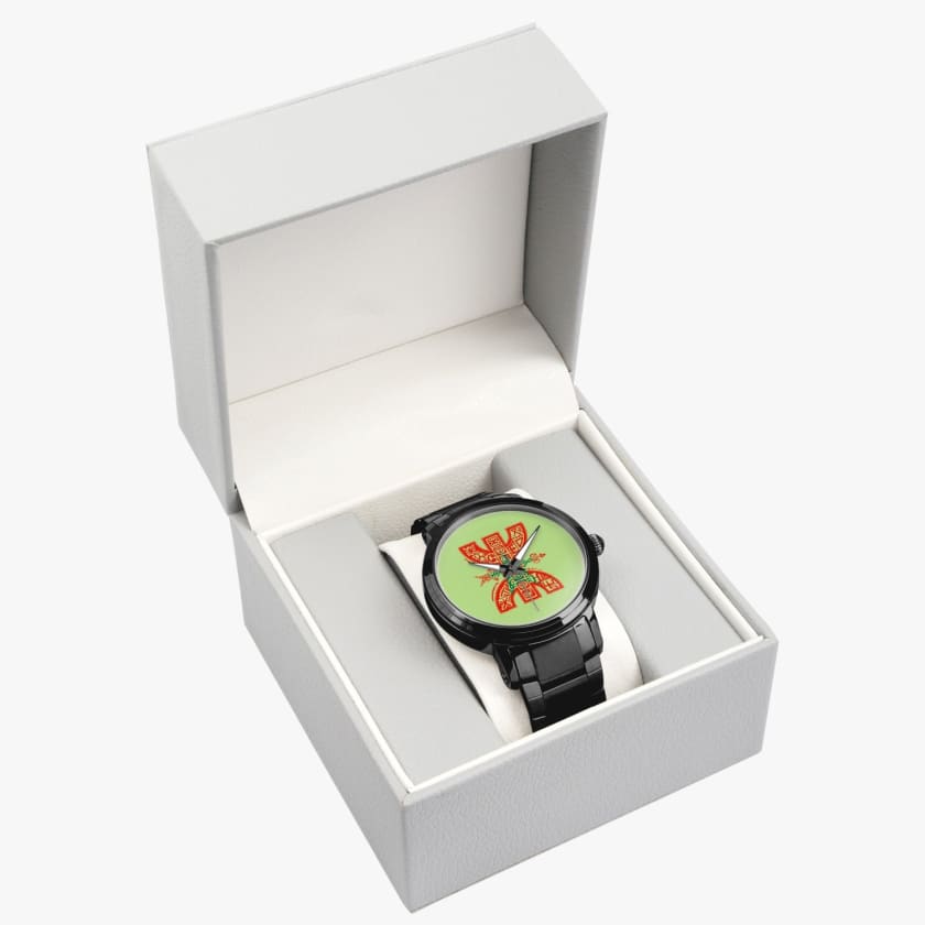 Montre automatique à bracelet acier Logo Berbère