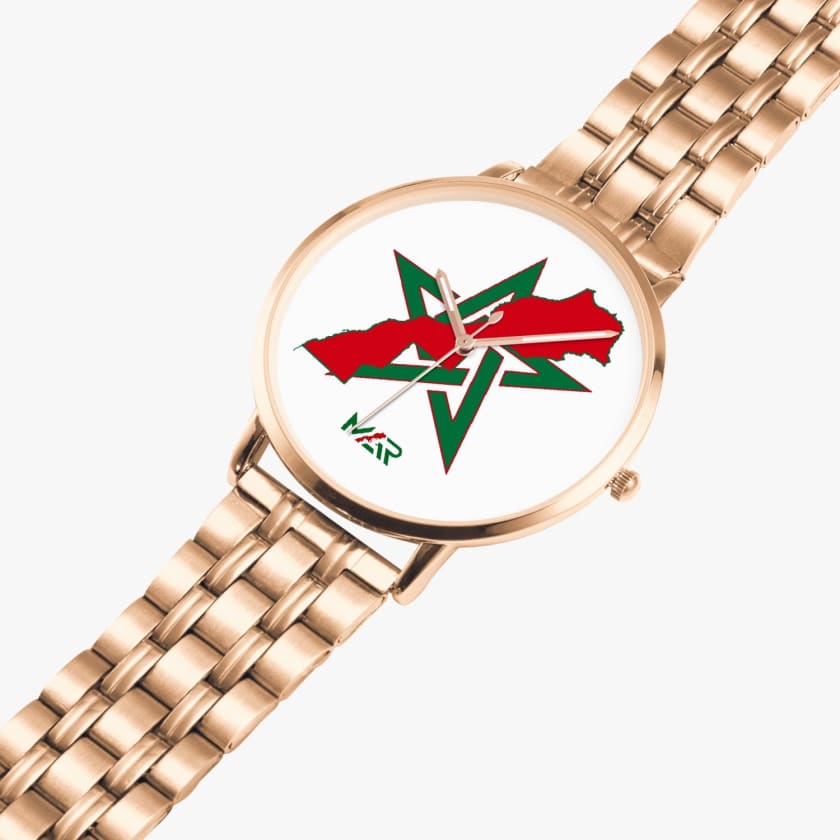 Montre MAR Étoile &amp; Carte du Maroc