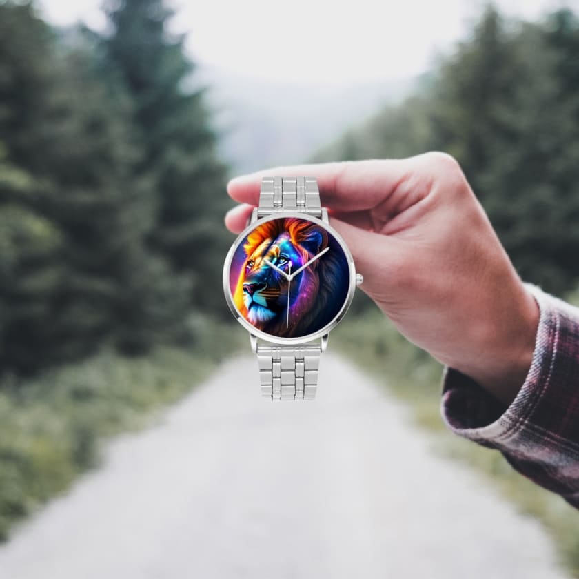 Montre personnalisé Lion Atlas Montre design Lion