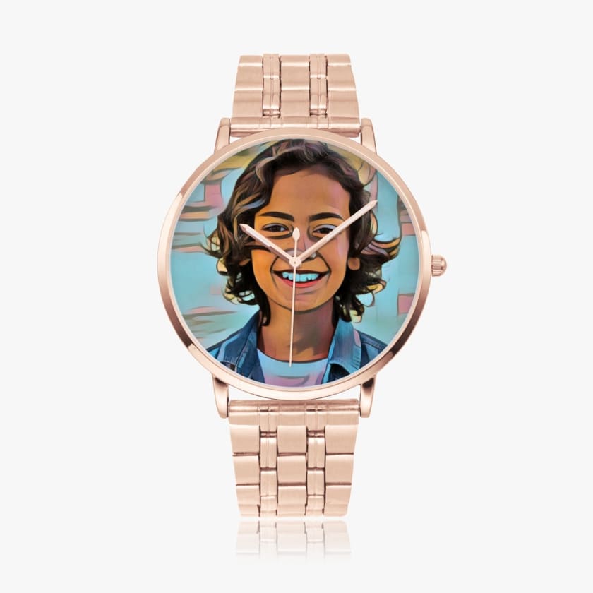 Montre personnalisée Photo Steel Strap