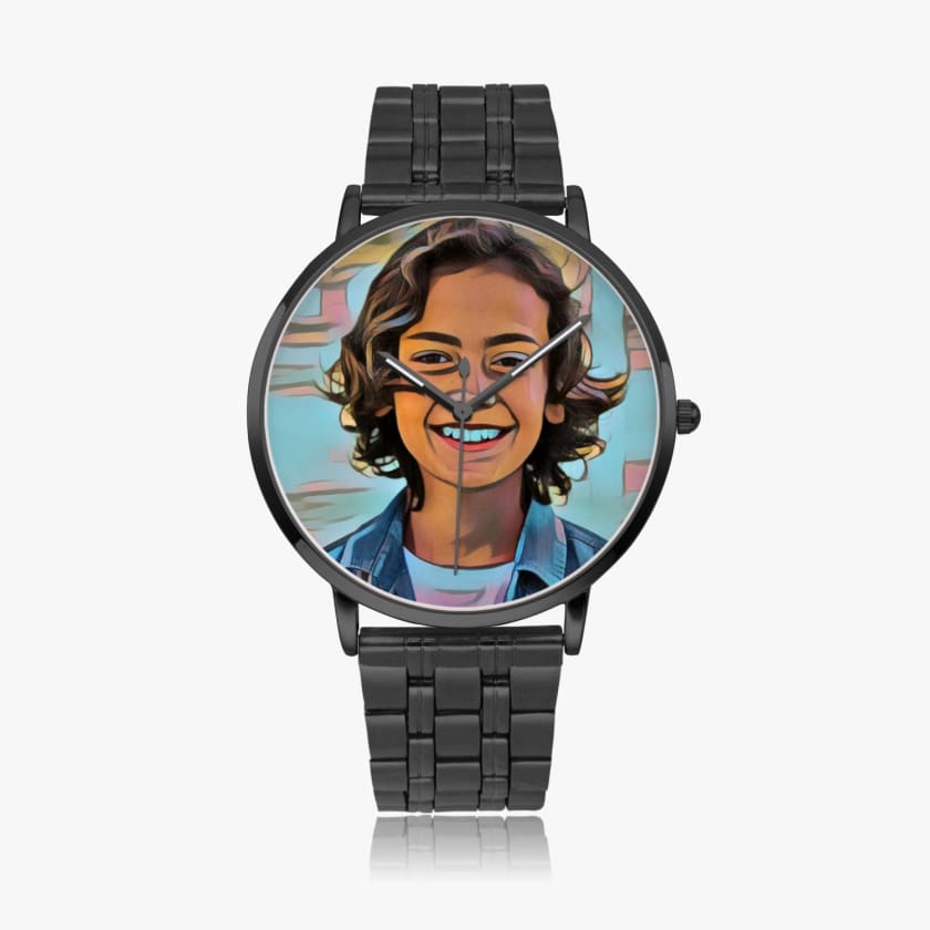 Montre personnalisée Photo Steel Strap