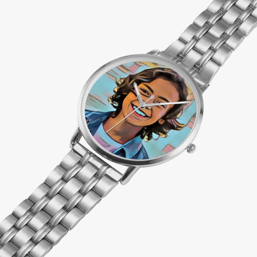 Montre personnalisée Photo Steel Strap