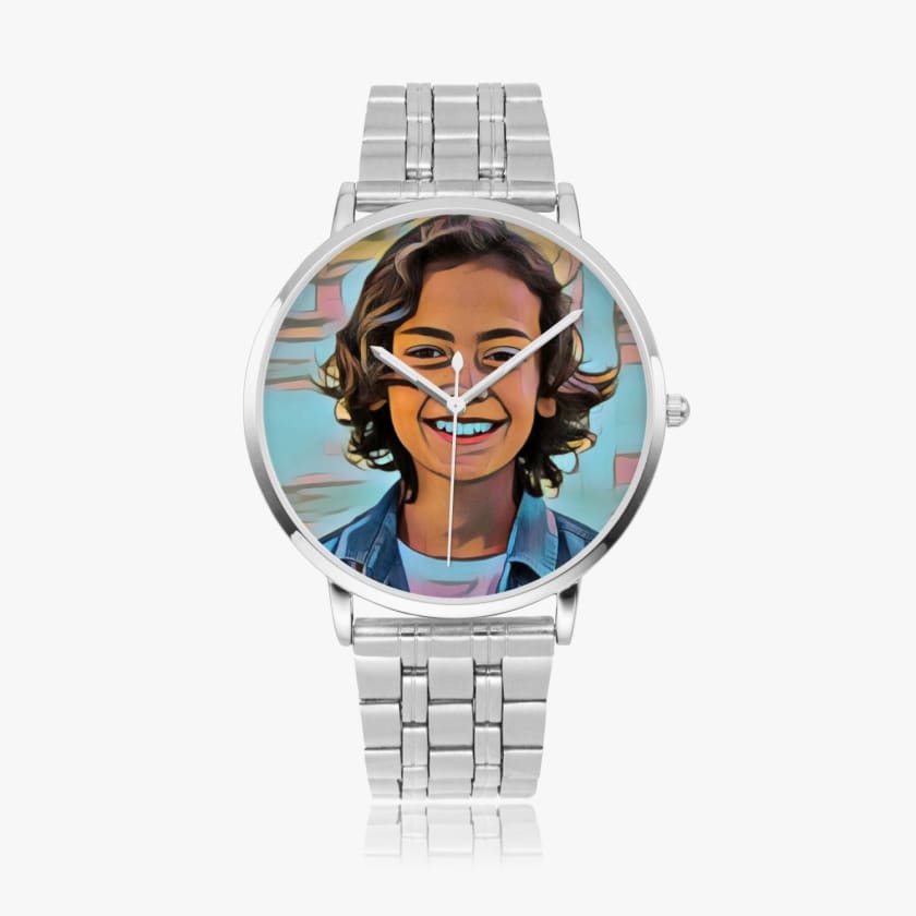 Montre personnalisée Photo Steel Strap