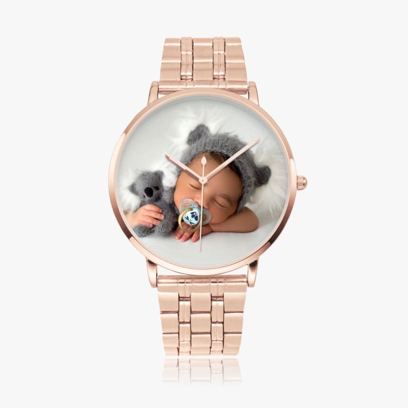 Montre personnalisée Photo Steel Strap