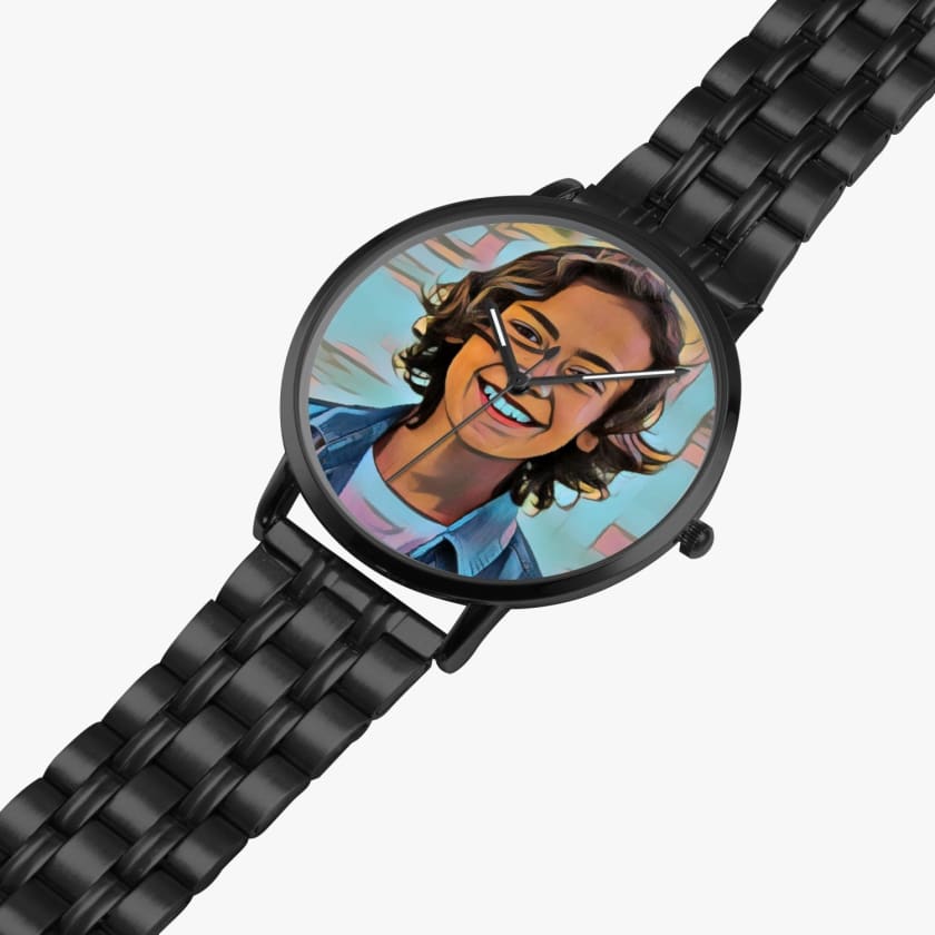 Montre personnalisée Photo Steel Strap