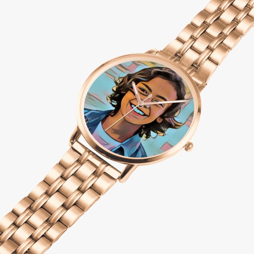 Montre personnalisée Photo Steel Strap