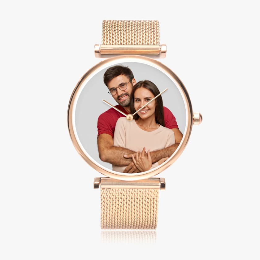 Montre personnalisée portrait ultra-mince élégante