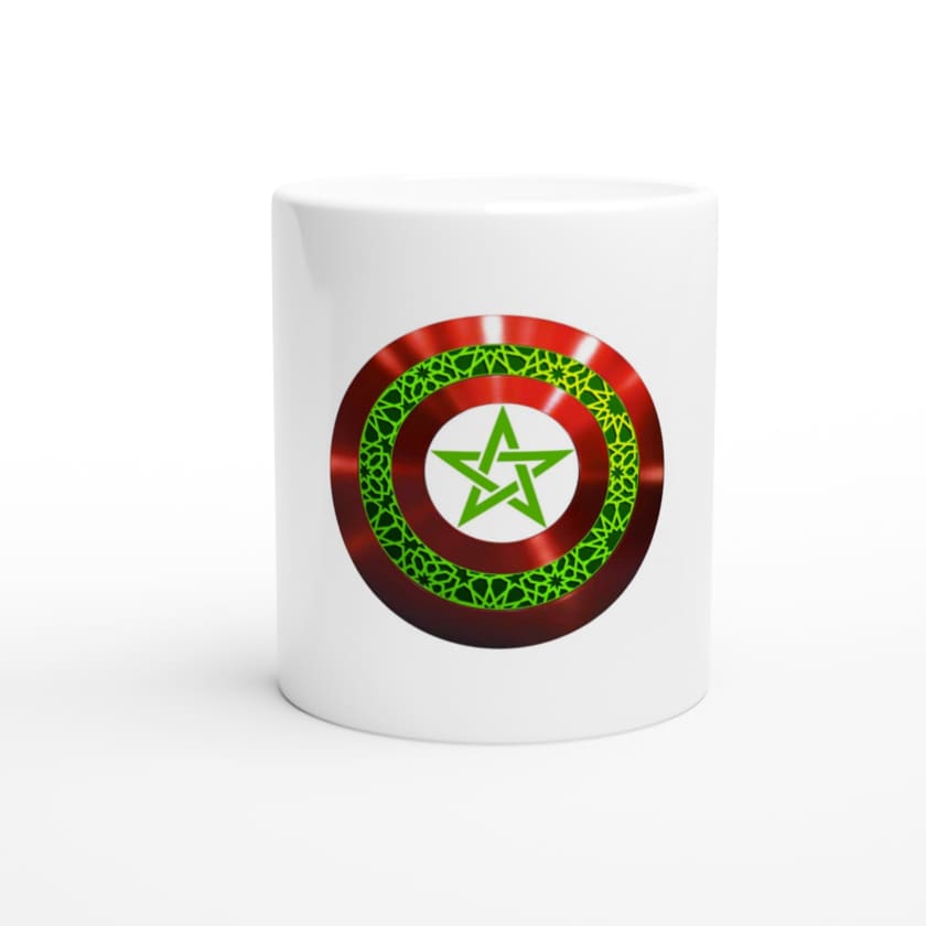 Mug blanc Captain Morocco en céramique