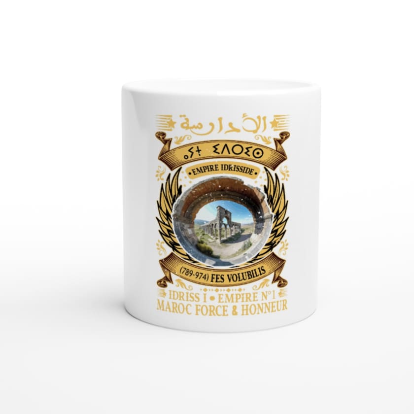 Mug Maroc Collector Les Idrissides الأدارسة ⴰⵢⵜ ⵉⴷⵔⵉⵙ