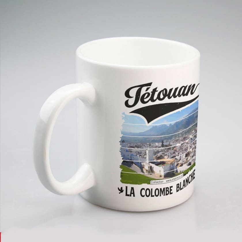Mug Tétouan la colombe Blanche ville du Maroc