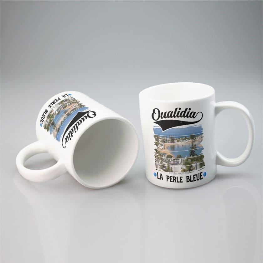 Mug ville oualidia au maroc la perle bleue