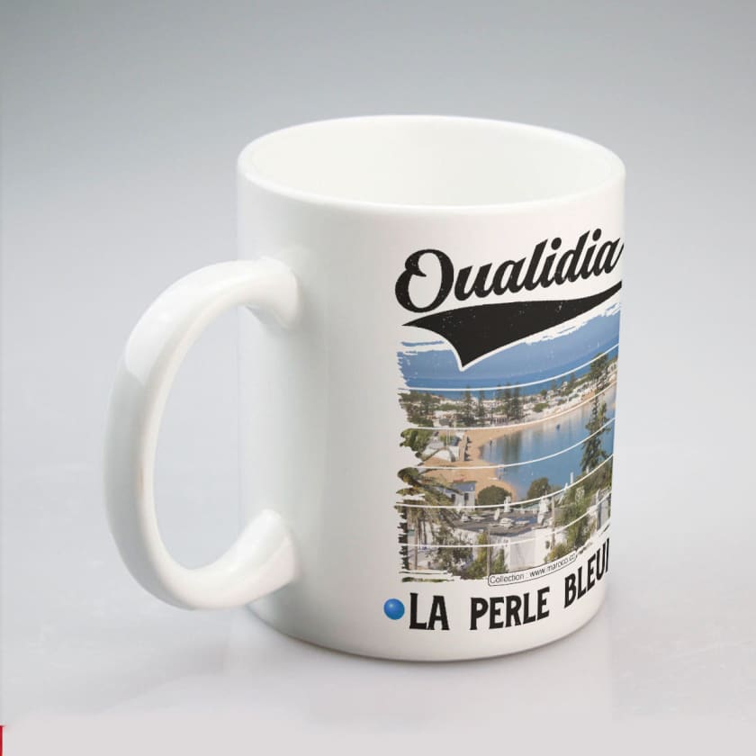 Mug ville oualidia au maroc la perle bleue