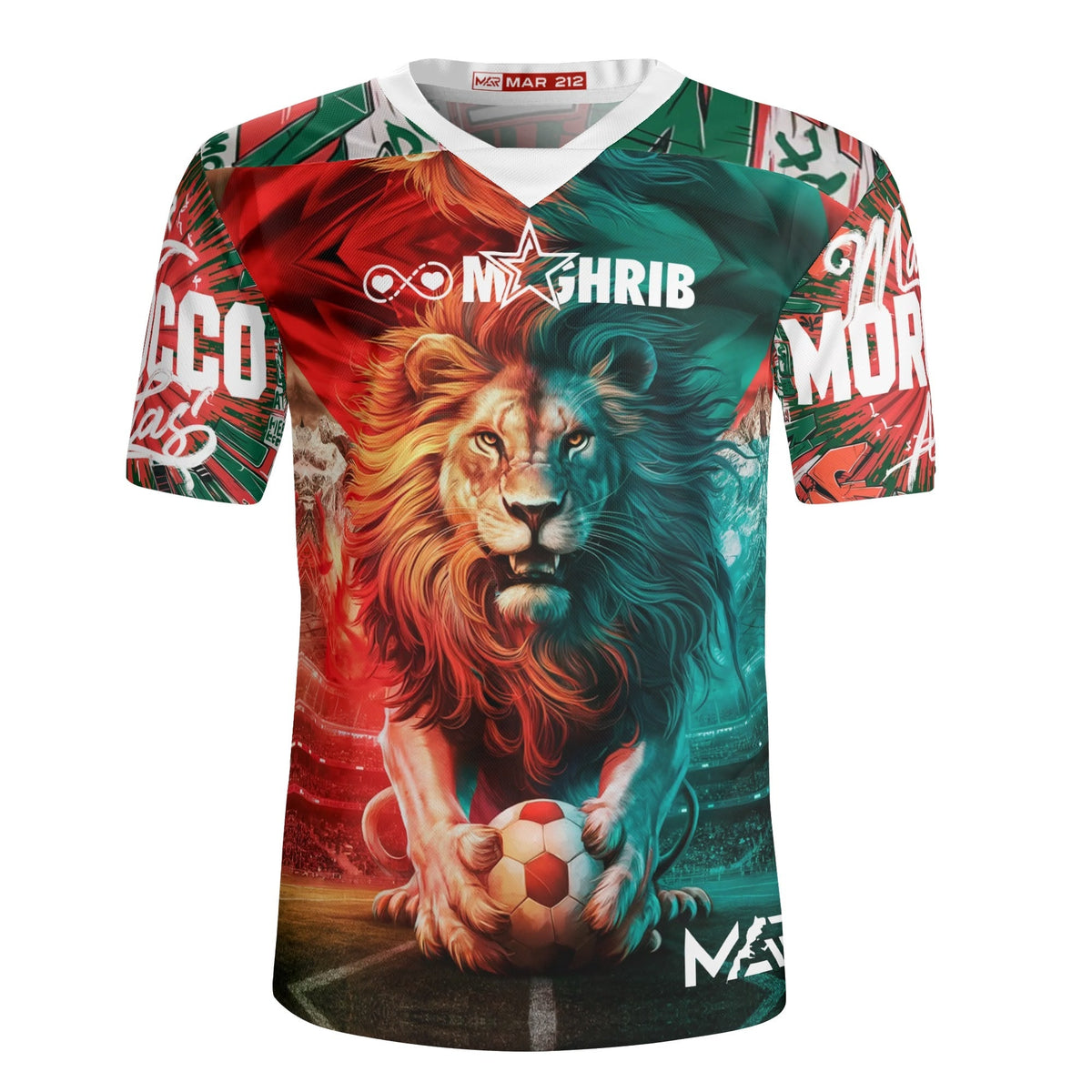 Nouveau maillot Maroc 2024 Collection MAR212 Lion Atlas