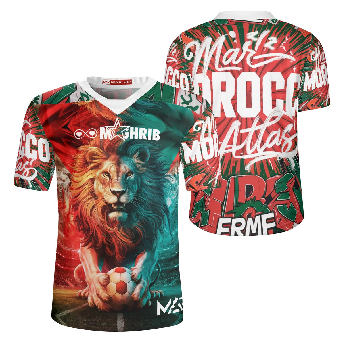 Nouveau maillot Maroc 2024 Collection MAR212 Lion Atlas