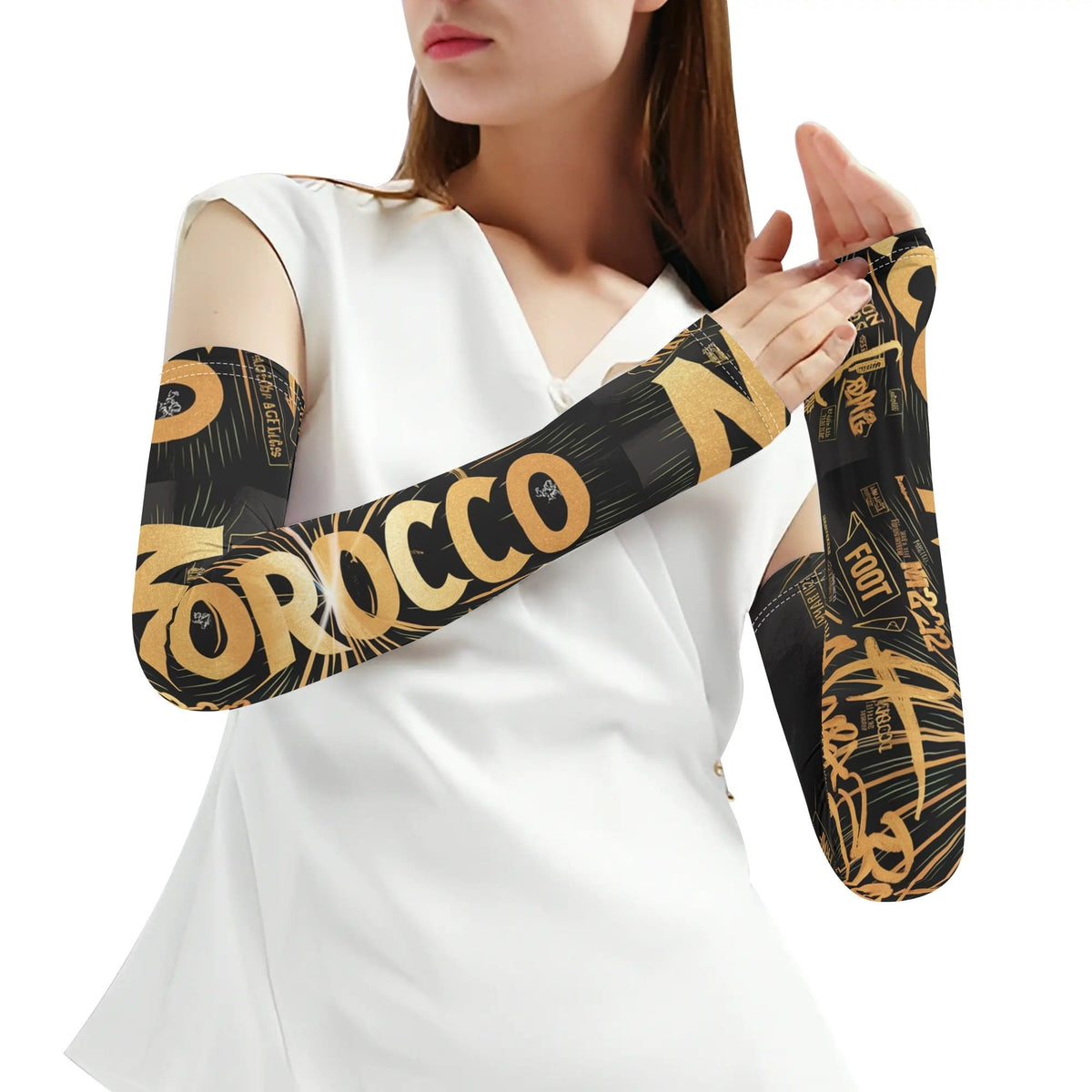 Paire de manchons de bras rafraîchissants MOROCCO