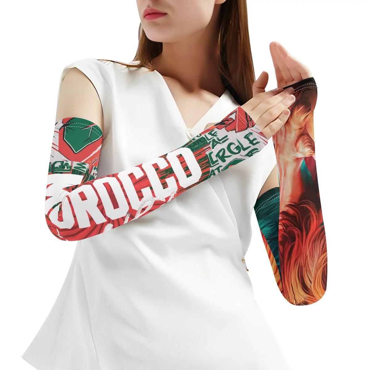 Paire de manchons de bras rafraîchissants Morocco MAR212