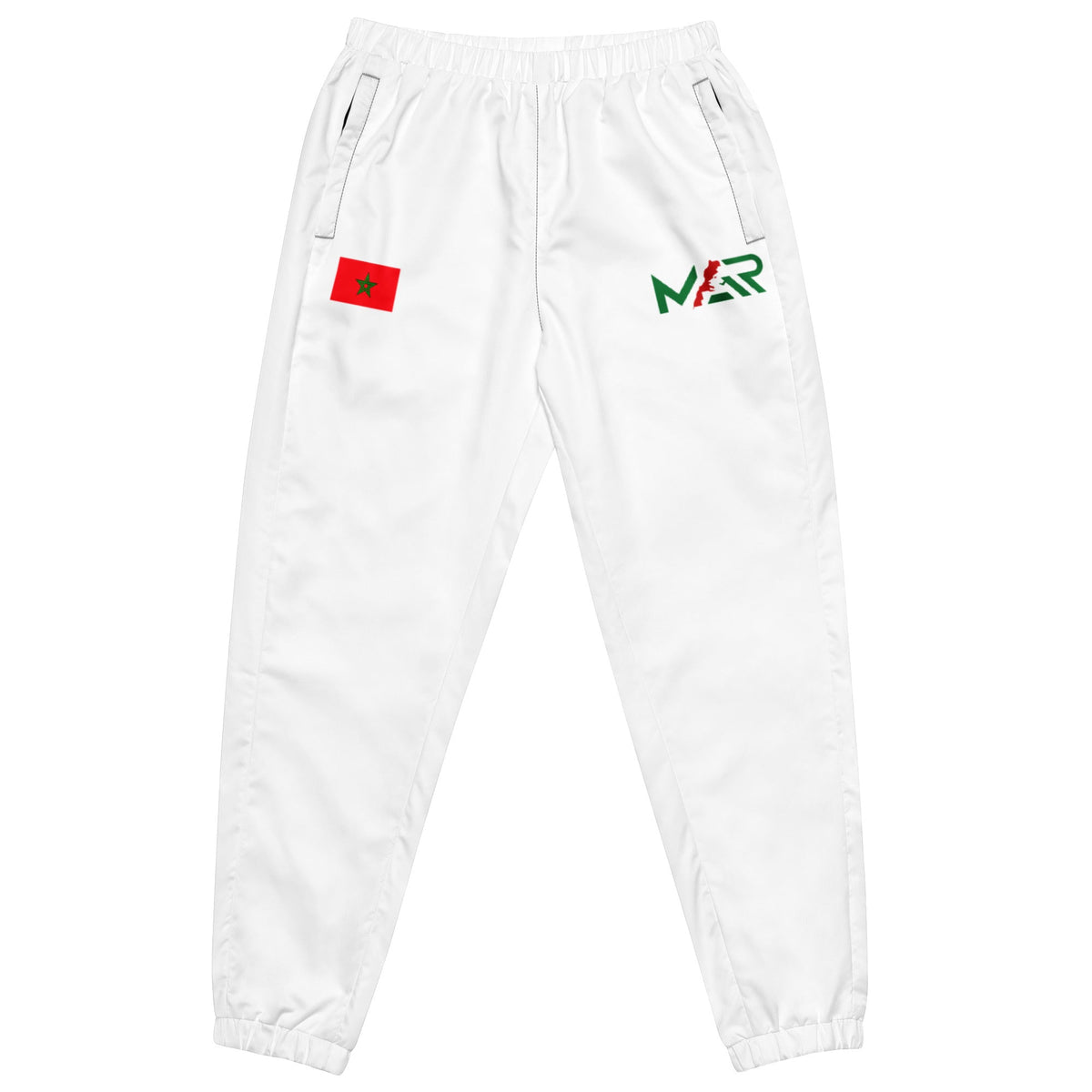 Pantalon de survêtement MAR Drapeau Maroc Blanc unisexe