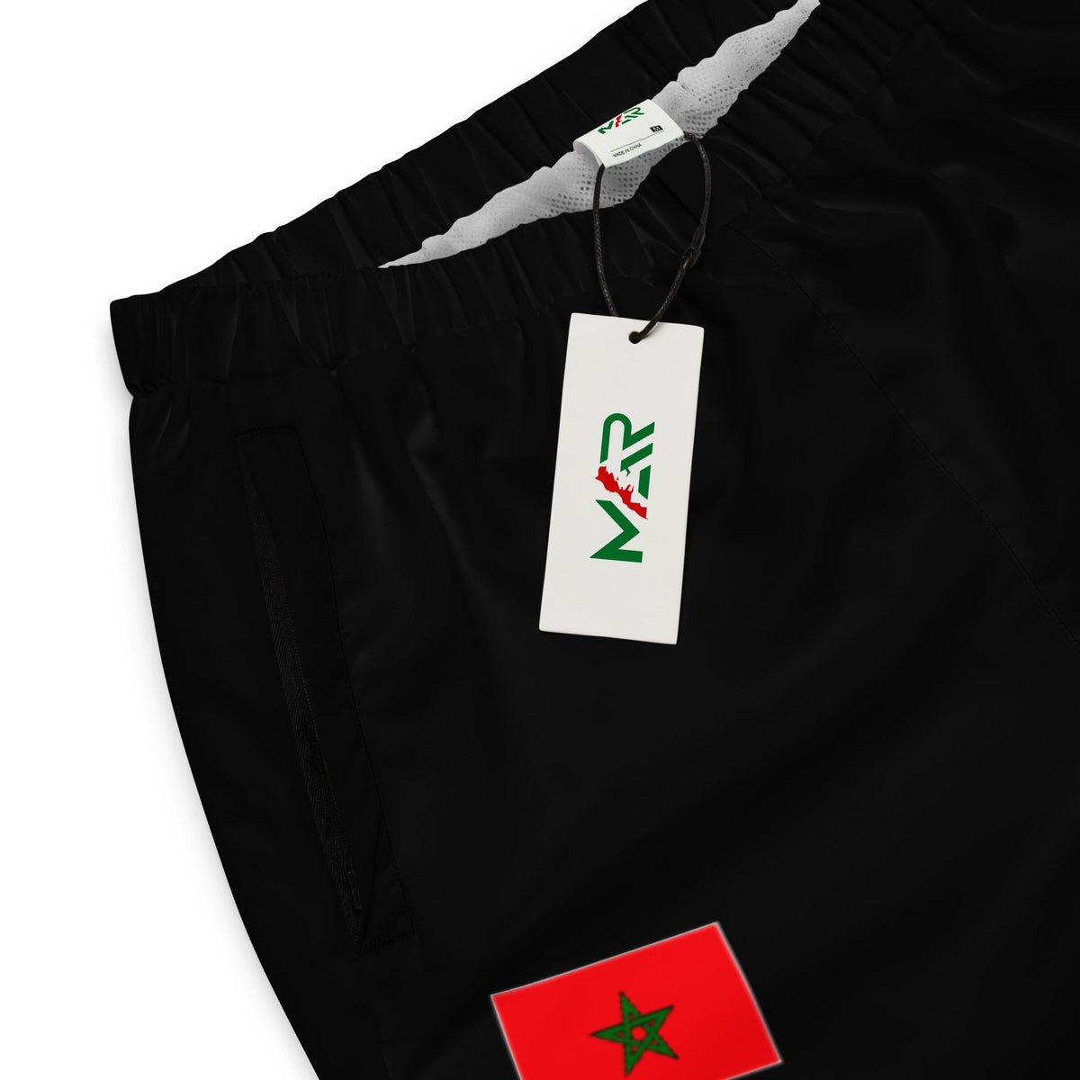 Pantalon de survêtement MAR Drapeau Maroc noir unisexe