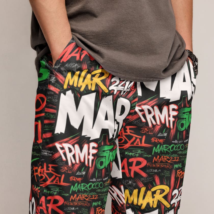 Pantalon de survêtement MAR212 Graffiti unisexe