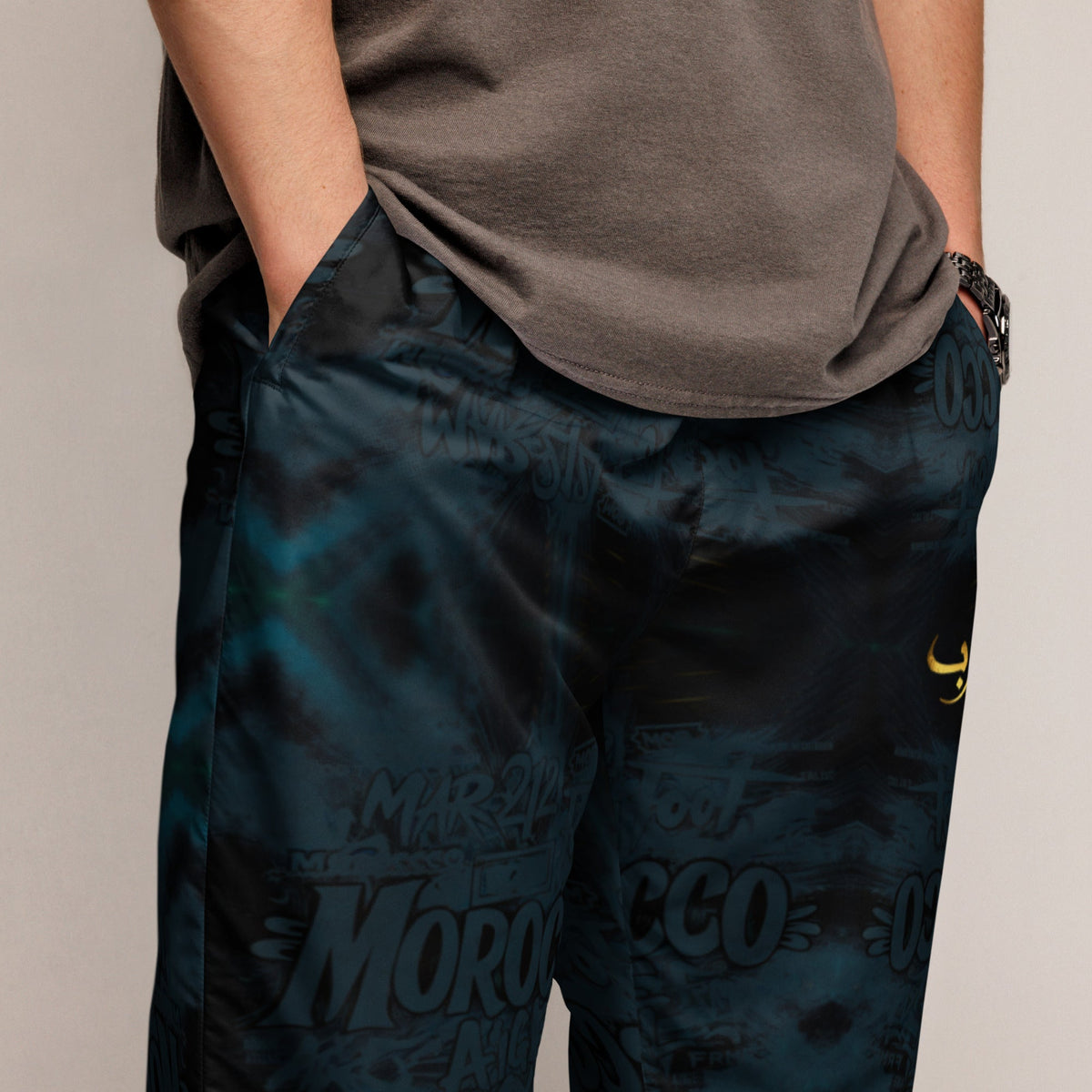 Pantalon de survêtement Morocco Foot Gold Lion Atlas Unisexe