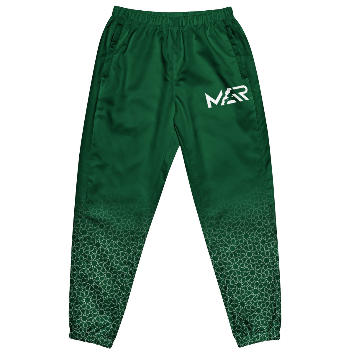 Pantalon de survêtement vert Collection MAR Mosaïque unisexe