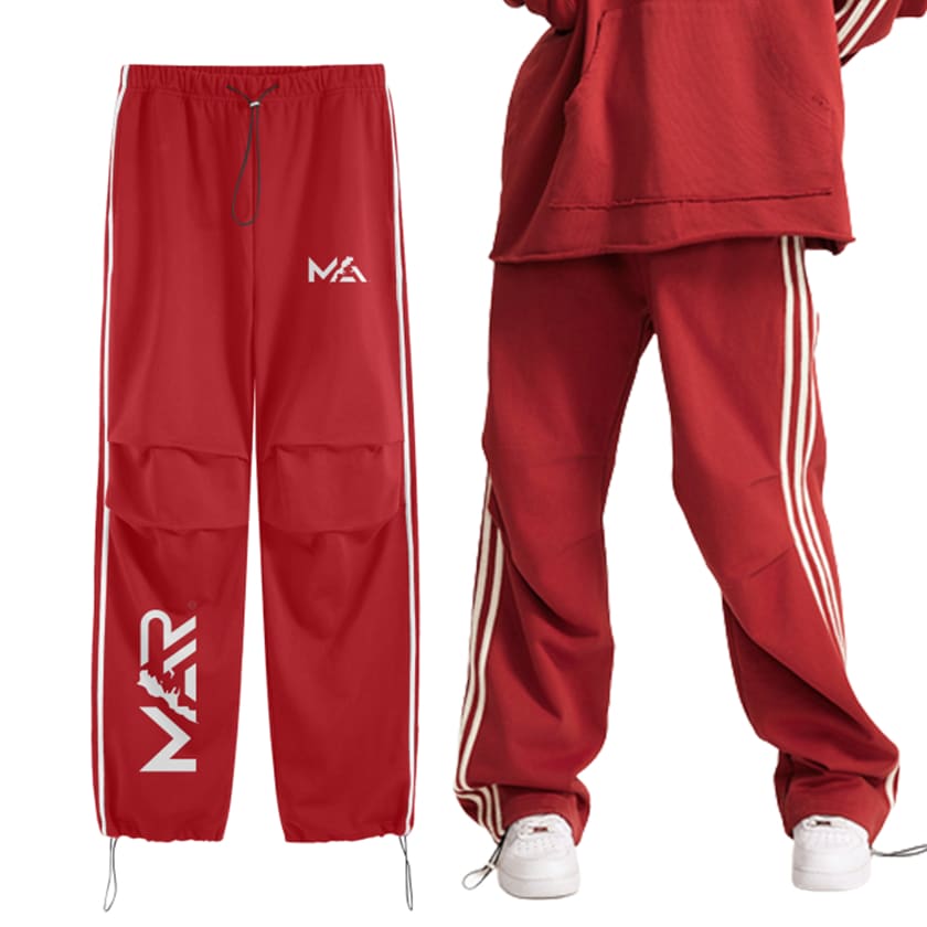 Pantalon MAR Streetwear large unisexe Vintage T3 Bandes