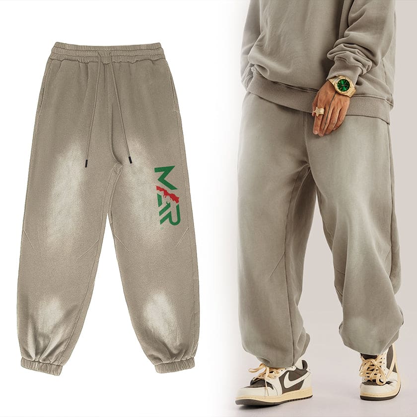 Pantalon MAR survêtement coupe ample style fumé délavé Urban