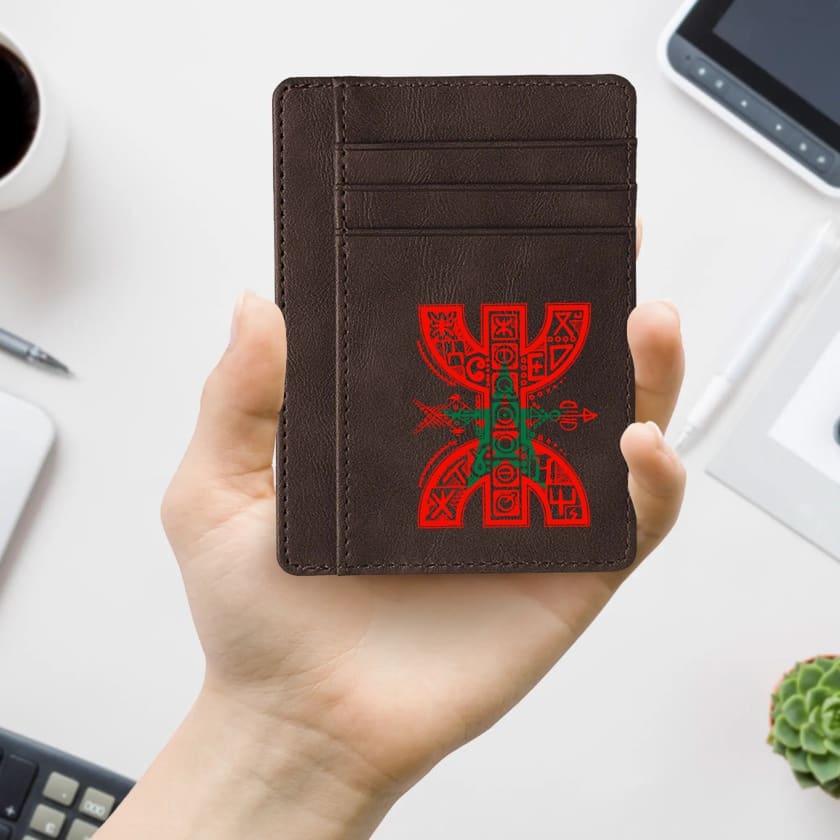 Pochette pour carte bancaire Amazigh design
