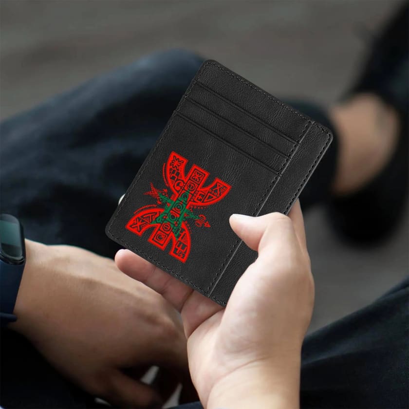 Pochette pour carte bancaire Amazigh design