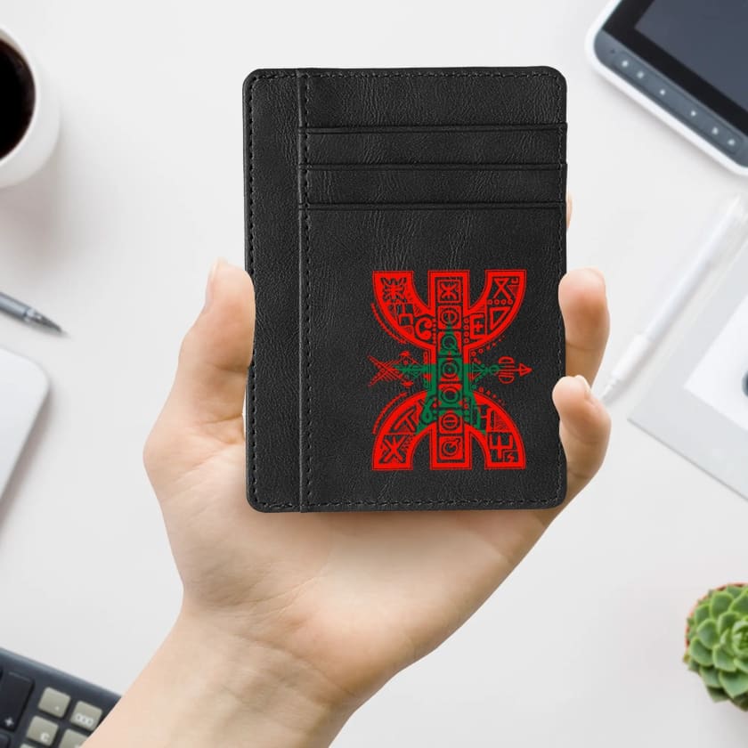 Pochette pour carte bancaire Amazigh design