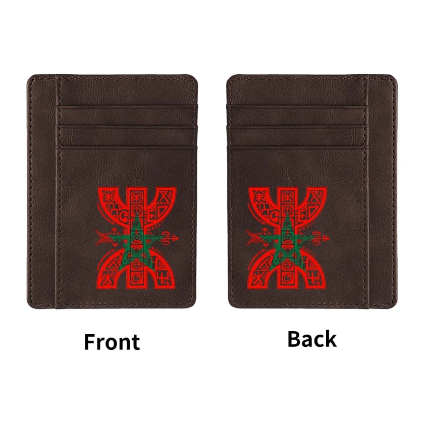 Pochette pour carte bancaire Amazigh design