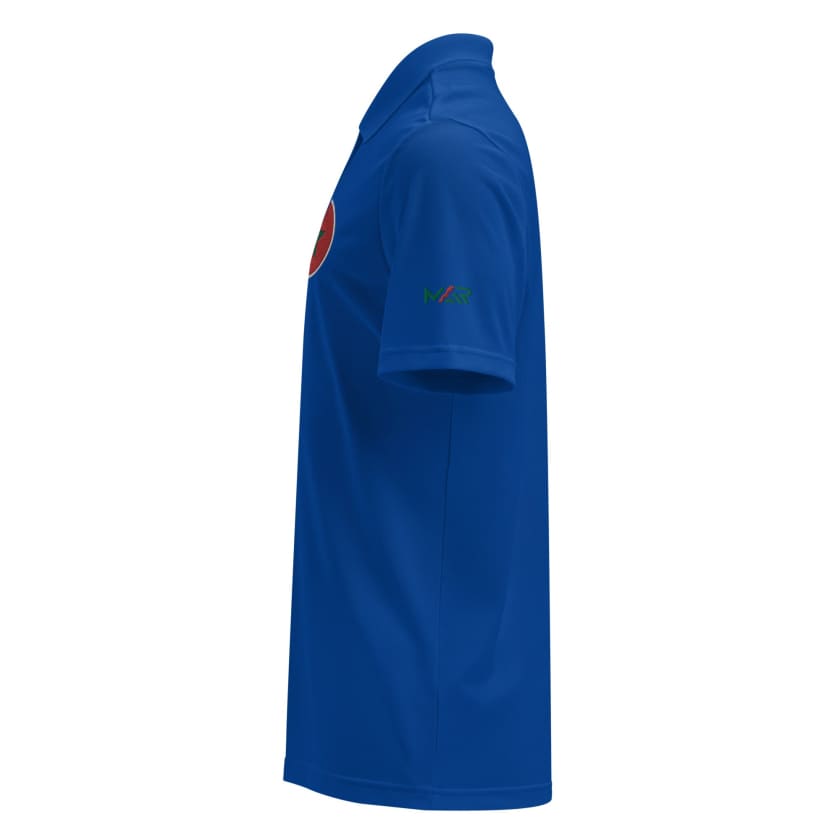 Polo Adidas Sport Drapeau Maroc brodé signé MAR unisexe