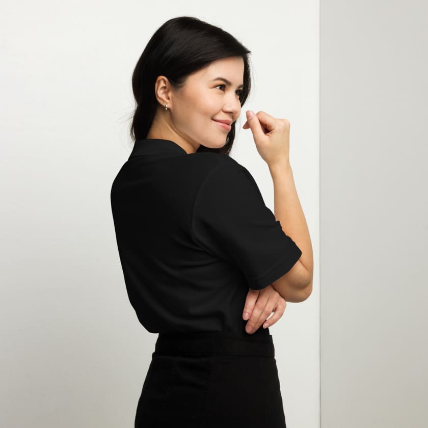 Polo brodé arabesque marocaine unisexe