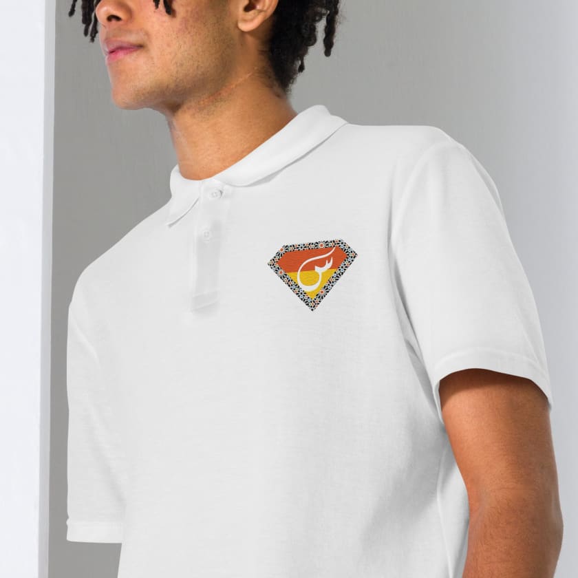 Polo Brodé Super-Héros Marocain unisexe