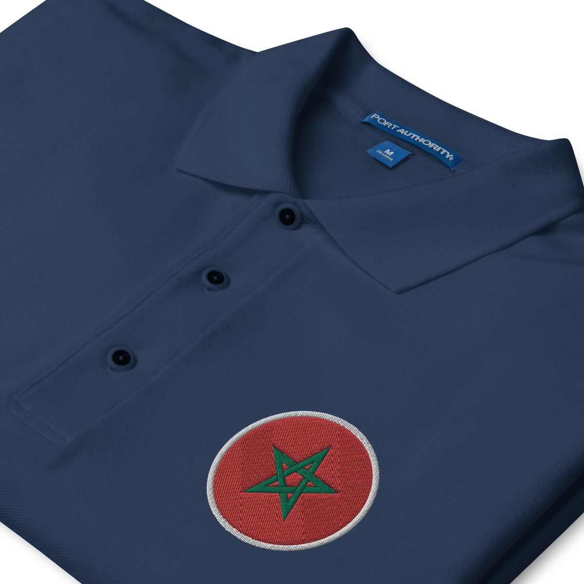 Polo Drapeau Maroc Brodé