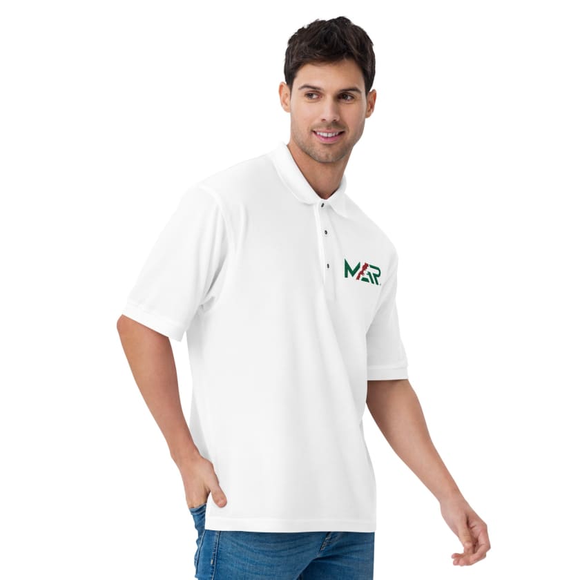 Polo MAR Maroc Brodé blanc Homme