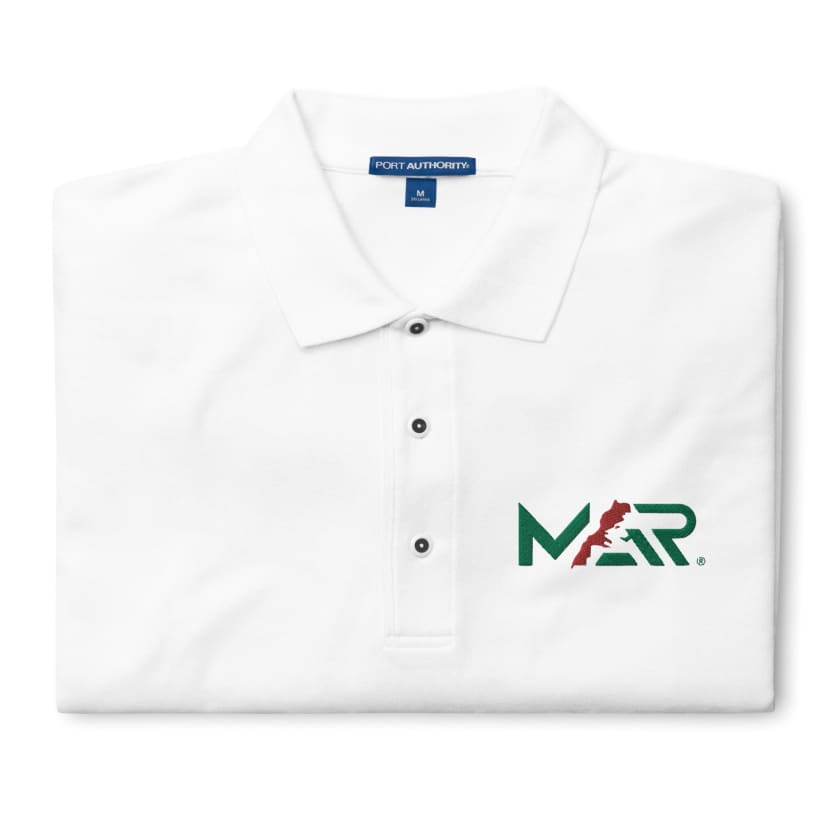 Polo MAR Maroc Brodé blanc Homme