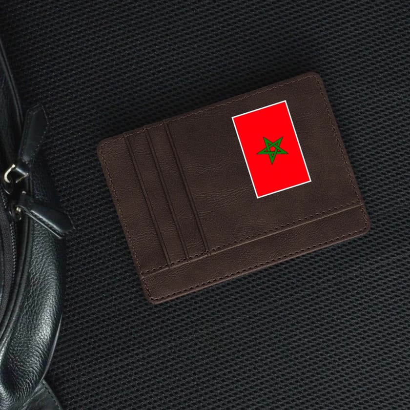Porte cartes Drapeau Maroc